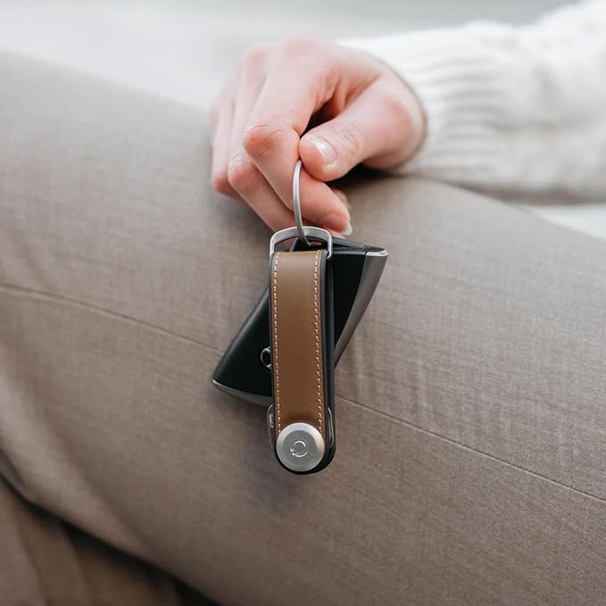Orbitkey Key Organizer Hybrid Leather | Premium Nappa leather & TPU, Stainless - Image 9