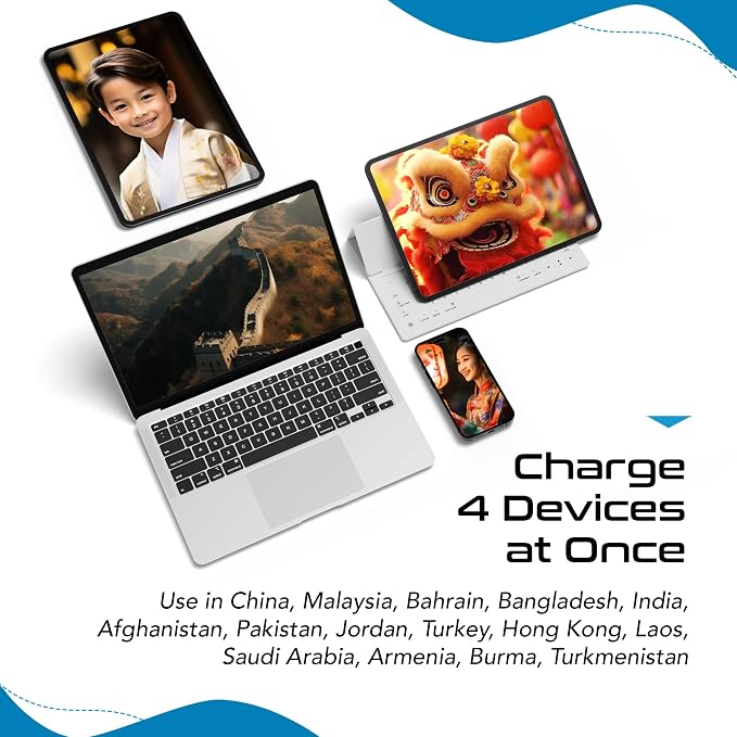 Ceptics China, Malaysia Power Adapter Travel Set, 20W PD & QC, Safe Dual USB & - Image 7