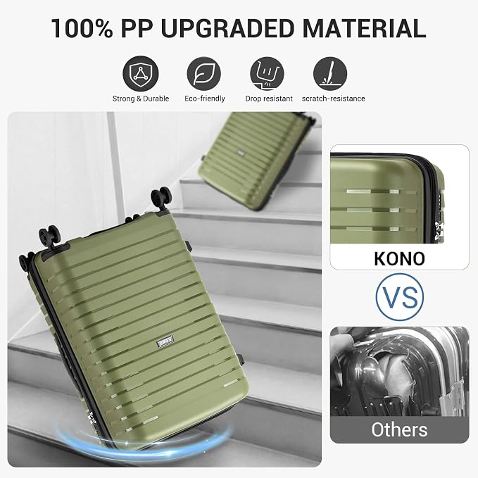 Kono 24 Inch Expandable Luggage Suitcase - Image 3