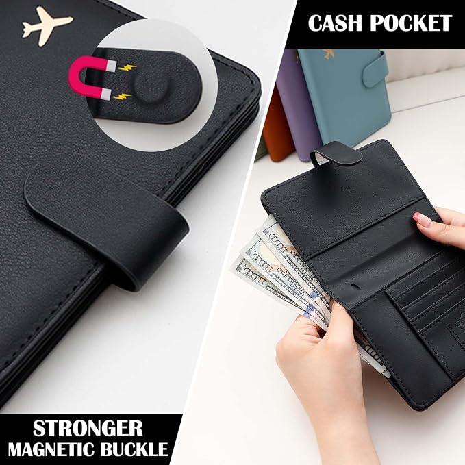 Melsbrinna Premium Leather Passport Holder Covers Case, Waterproof Rfid - Image 5