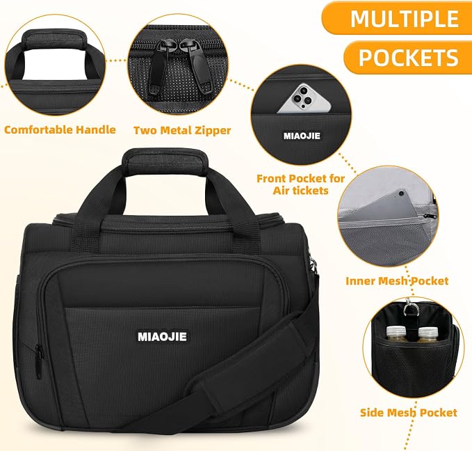 Underseat Carry On Luggage Lightweight Travel Tote Weekender Bag Overnight - Image 2