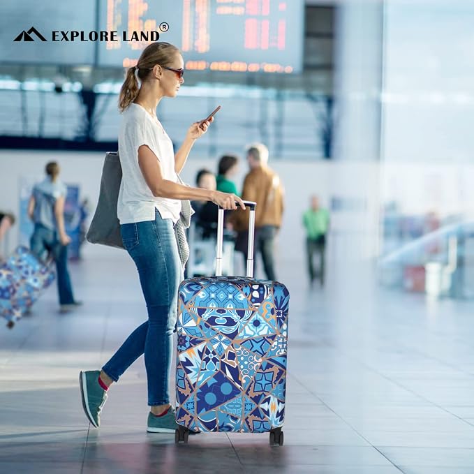 Explore Land Travel Luggage Cover Suitcase Protector Fits 31-32 Inch Case - Image 6
