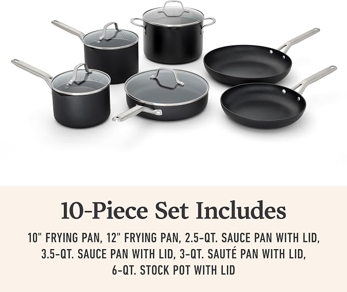 Calphalon® Hard-Anodized Nonstick 10-Piece Cookware Set - Image 6