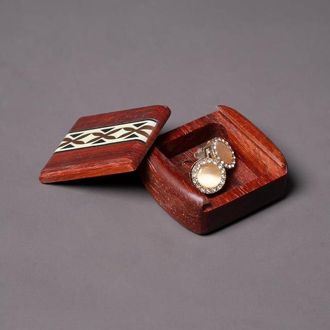 1pcs Handcrafted Wooden Pill Case by ANLYAWX