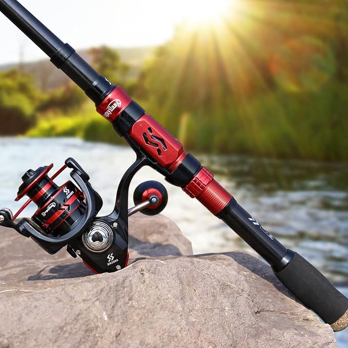 Sougayilang Fishing Pole with Spinning Reel Portable Fishing Rod Reel Combos - Image 7