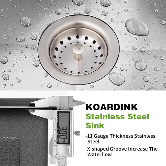 Stainless Steel Drop In 33x22 Inch Kitchen Sink - Image 4