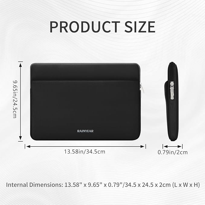 RAINYEAR Laptop Sleeve Case 13.3 Inch, Protective Portable Case - Image 5