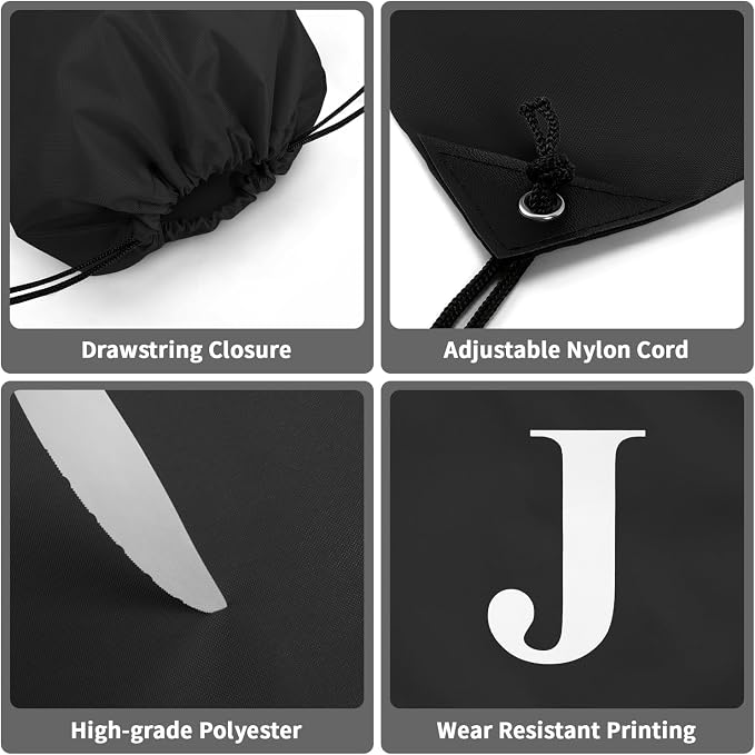 ZOMFELT 6Pcs Drawstring Backpack Drawstring Gym Bags, Foldable Draw String - Image 4