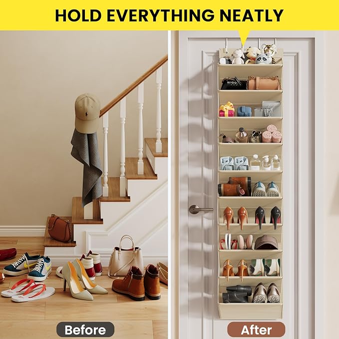 Over the Door Shoe Organizer for Closet, Shoes Rack - Image 6