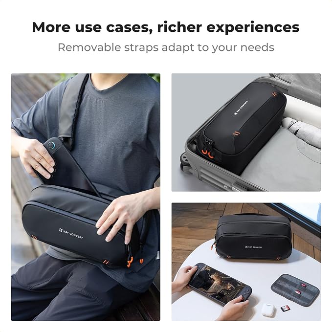 K&F CONCEPT Storage Sling Bag, Vlog Photography Camera HandBag, Portable - Image 6