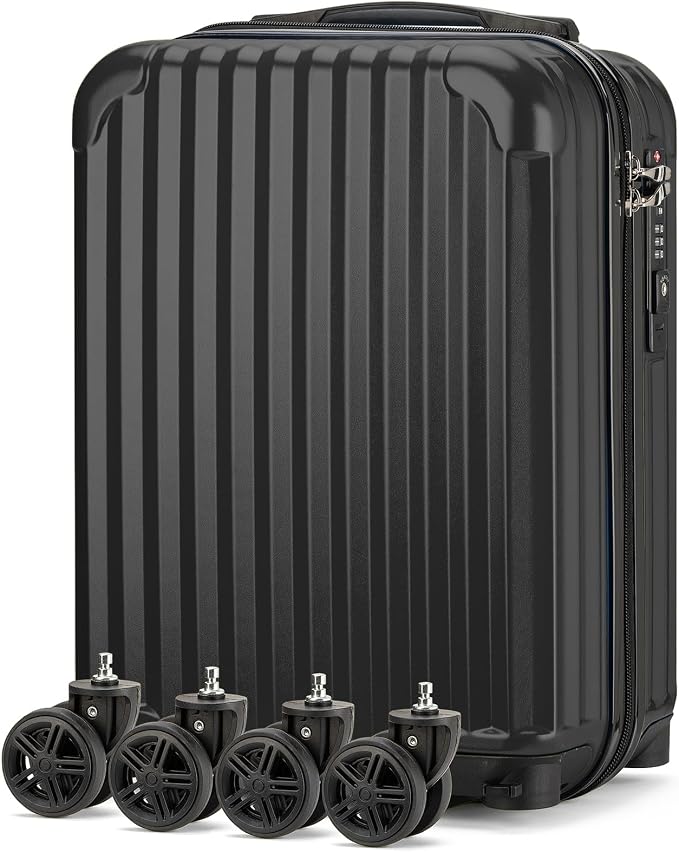 Personal Item Small Suitcase 18x14x8 Inches Hardside Built In TSA Lock & USB - Image 4
