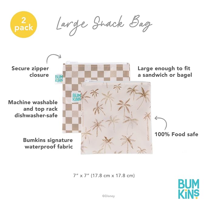 Bumkins Reusable Sandwich and Snack Bags, - Image 5