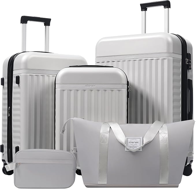 Merax Luggage Sets, Durable Hardshell 3 Piece Suitcase by Merax