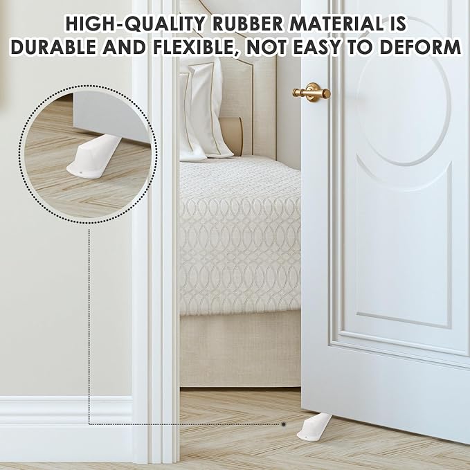 Frienda 8 Pcs Jumbo Door Stoppers Heavy Duty Door Stopper Tall up to 2inch Tall - Image 5