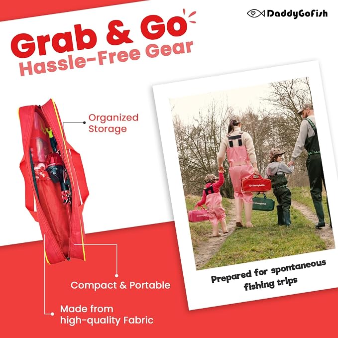 DaddyGoFish Kids Fishing Pole - Image 5
