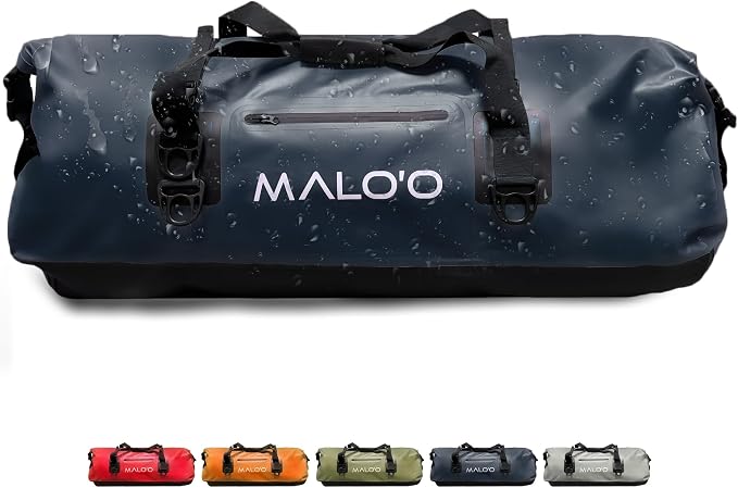 Malo'o Waterproof Dry Bag Duffel 40L/60L/100L, Roll Top Duffel Keeps Gear Dry by Maloo