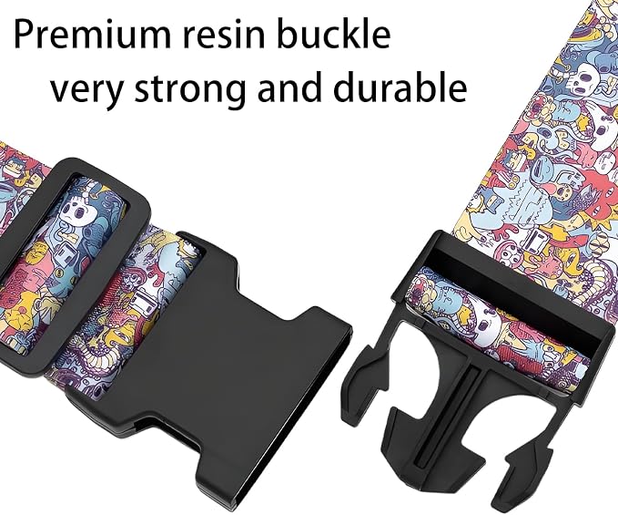 Monsters Luggage Straps for Suitcases, Adjustable Luggage Travel Belt to Keep - Image 3