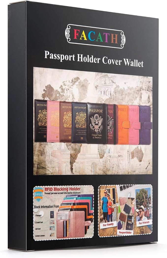 Passport Holder for Travel Passport Cover for Men Passport Wallet Case - Image 8