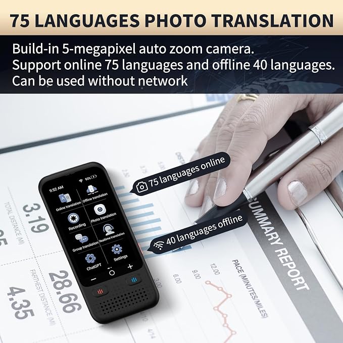 Language Translator Device, Upgraded ChatGpt AI Translator No WiFi Needed - Image 7
