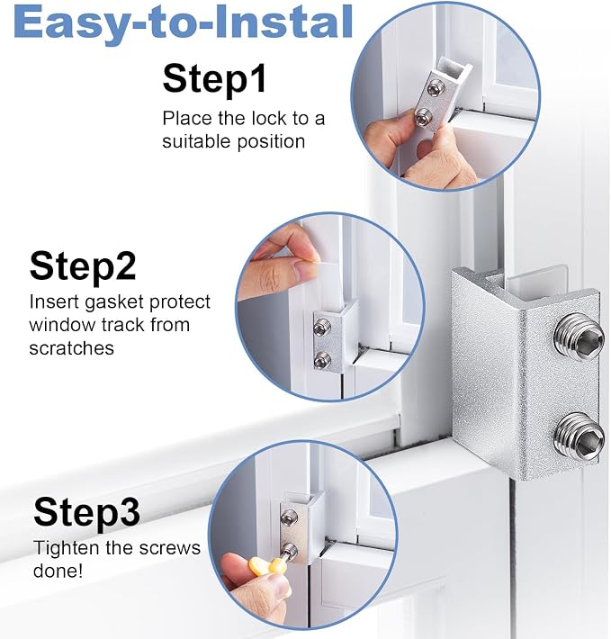 Sliding Window Locks, for Horizontal Sliding Windows, Window Security Lock - Image 4
