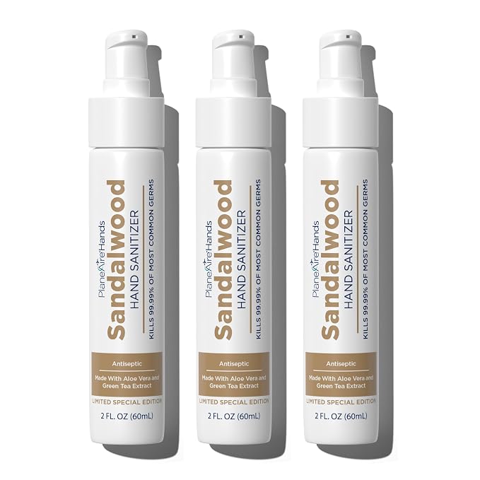 Sandalwood Lotion Hand Sanitizer | Travel Essential | TSA-Approved | by PlaneAire