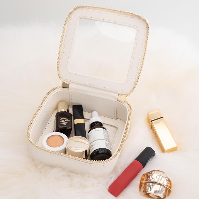 Aveniee Clear Makeup Bag Small, Mini Travel Toiletry Bag Cosmetic Bags Organizer - Image 4