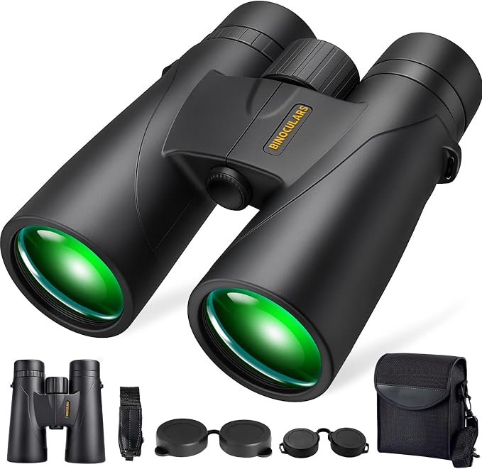 Binoculars for Adults High Powered – 12X42 HD Compact Binoculars for Bird by Asacam