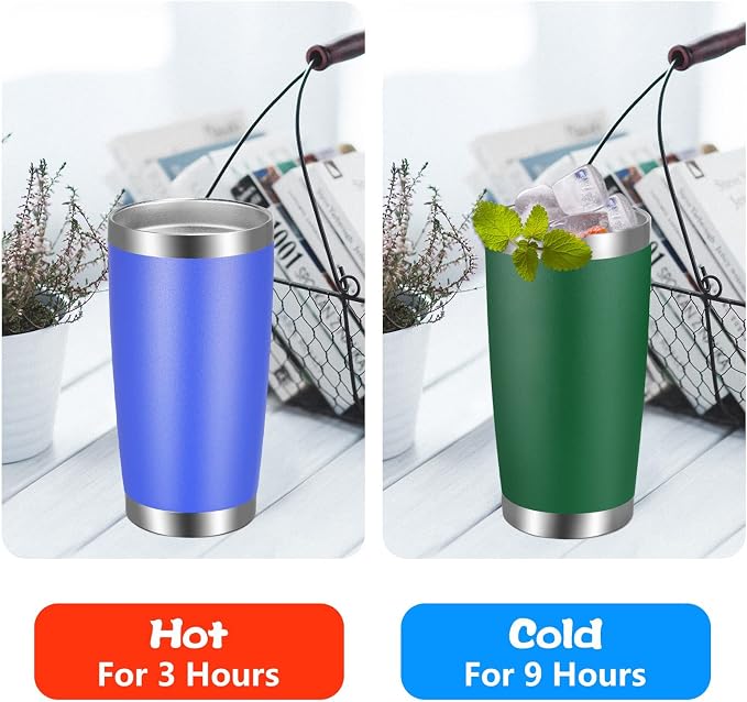 VEGOND 20oz Tumbler with Lid and Straw Stainless Steel Tumbler Cup Vacuum - Image 4
