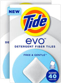 Tide Evo Free & Gentle Laundry Detergent Tiles, Fragrance-Free, 40 Medium Sized by Tide