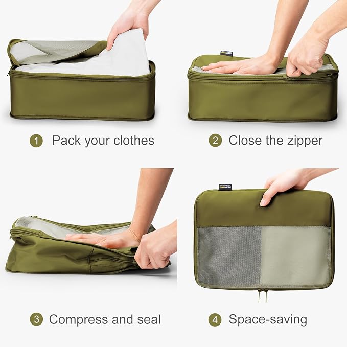 4 Set Compression Packing Cubes - Image 3