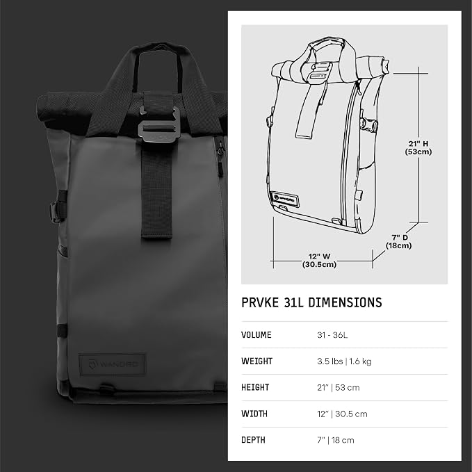 WANDRD PRVKE 31L, V3 Backpack: Weather-Resistant Travel & Camera Backpack - Image 10