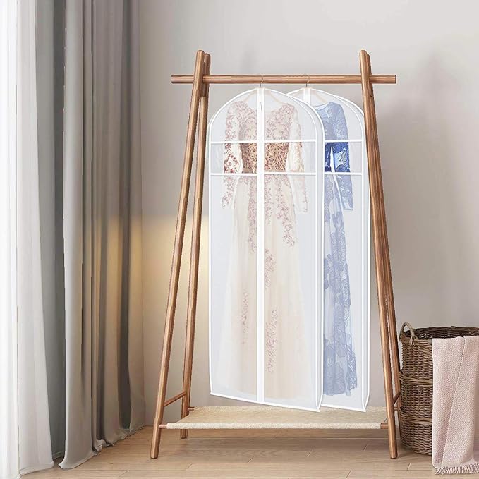 Zilink Dress Bags for Gowns Long 72-inch Garment Bags for Long Dresses Clear - Image 4