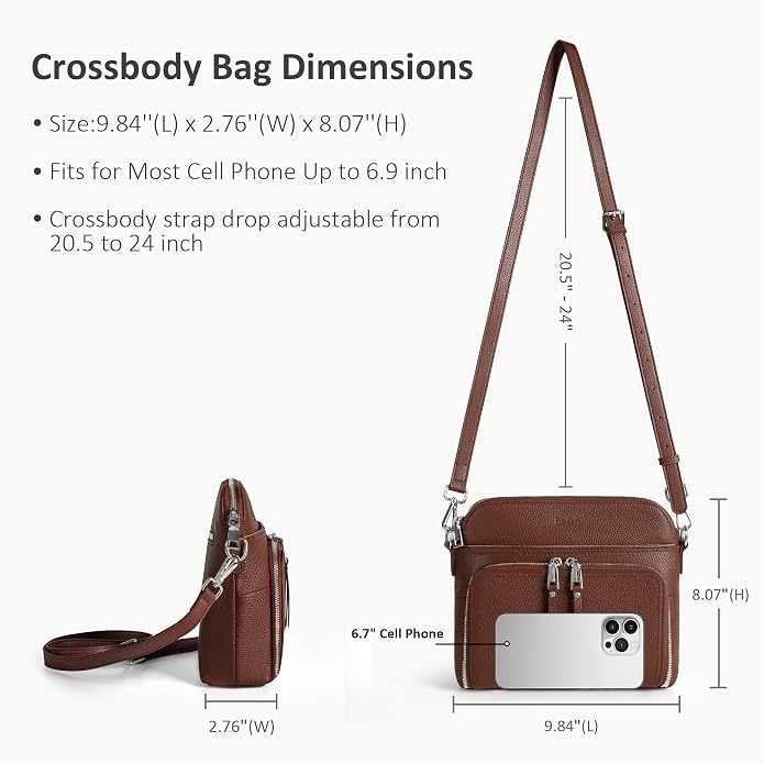 befen Genuine Leather Crossbody Purses - Image 4