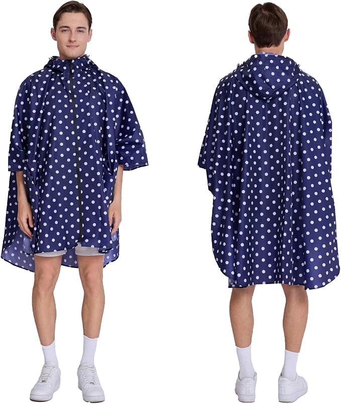 Cloak raincoat Unisex poncho Adult hooded men and women - Image 2