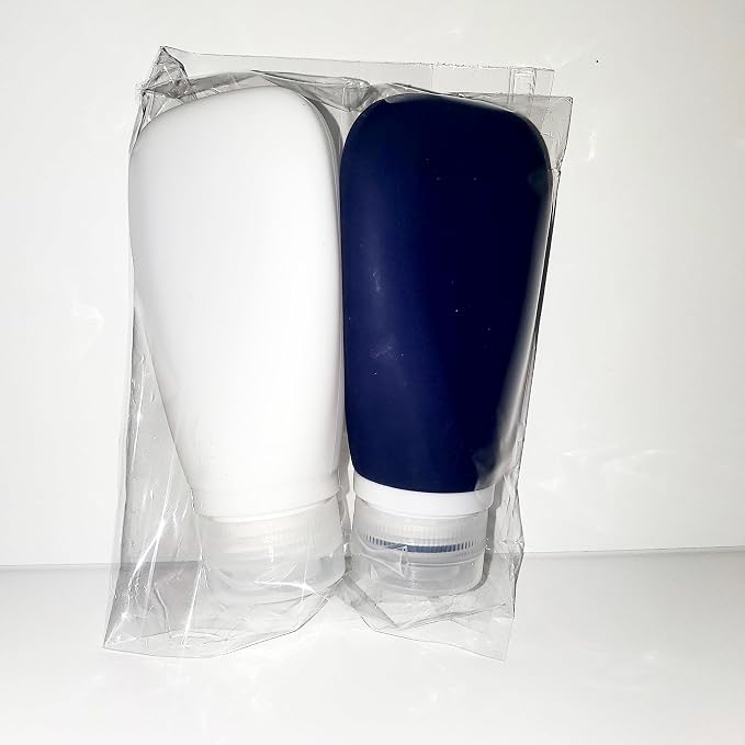 Travel Bottles for Toiletries, TSA Approved 3oz Leak Proof Silicone Refillable - Image 4
