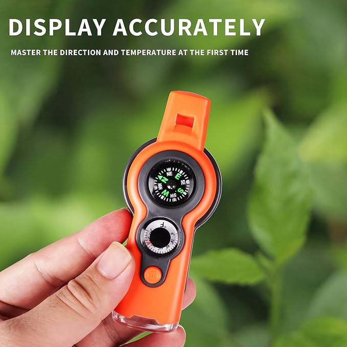 Emergency Survival Function Whistle, Outdoor Multifunctional Tool Safety Whistle - Image 7