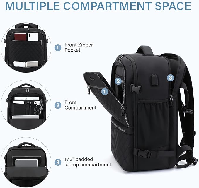 Travel Backpack, 30L Carry on Backpack - Image 2