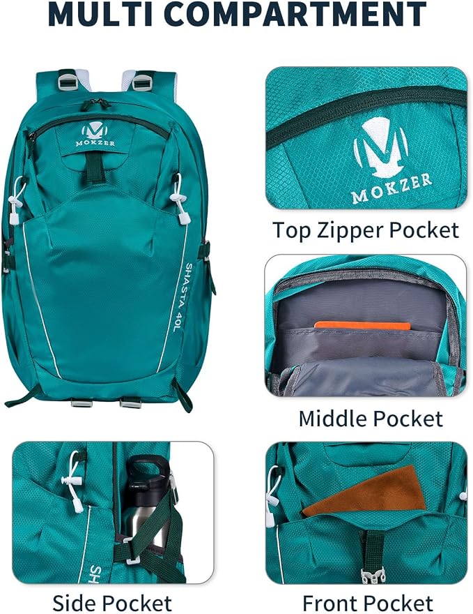 Hiking Backpack 40L Lightweight Waterproof Daypack - Image 4
