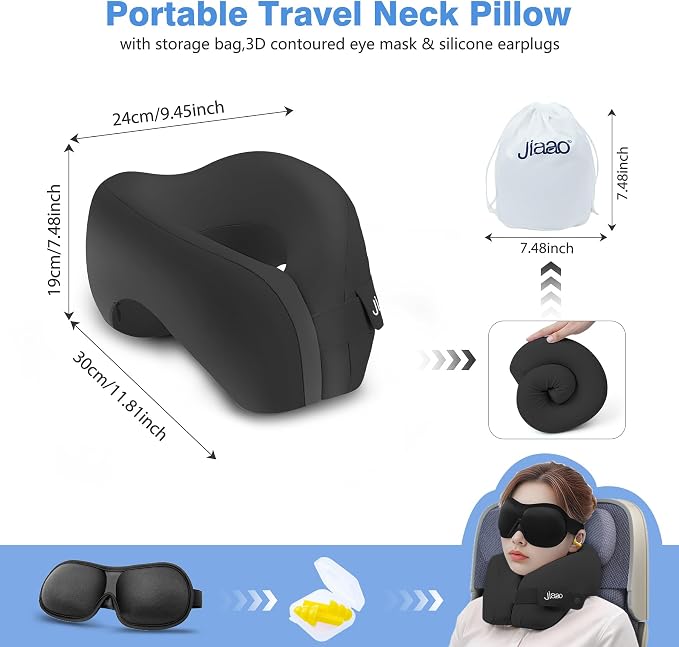 Travel Neck Pillow, Advanced Neck Support - Image 6