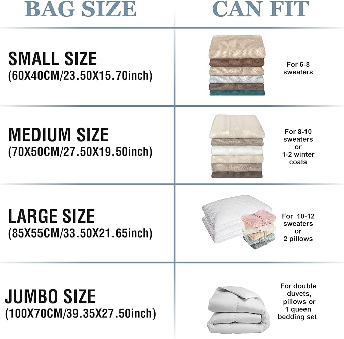10 Large Vacuum Storage Bags - Image 4