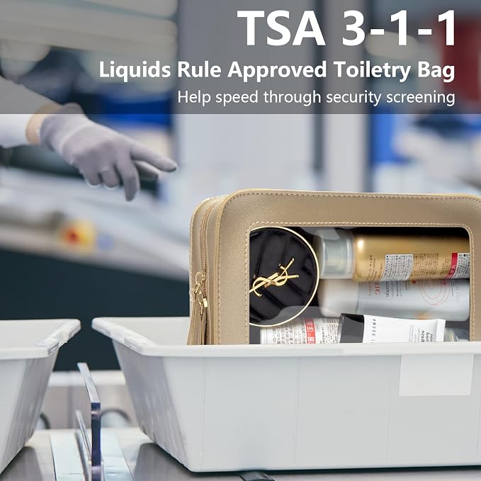 LETGO Clear Makeup Bags, TSA Approved Toiletry Bag - Image 3