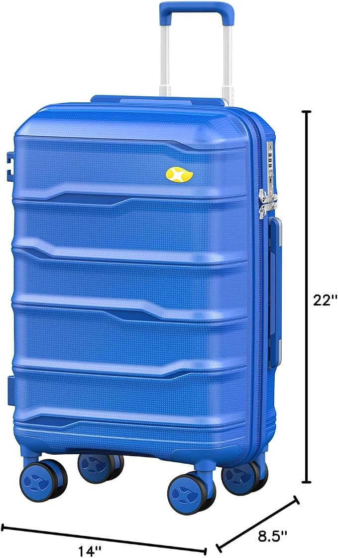 Carry On Luggage 22x14x9 Airline Approved, Hard Shell Suitcase - Image 10