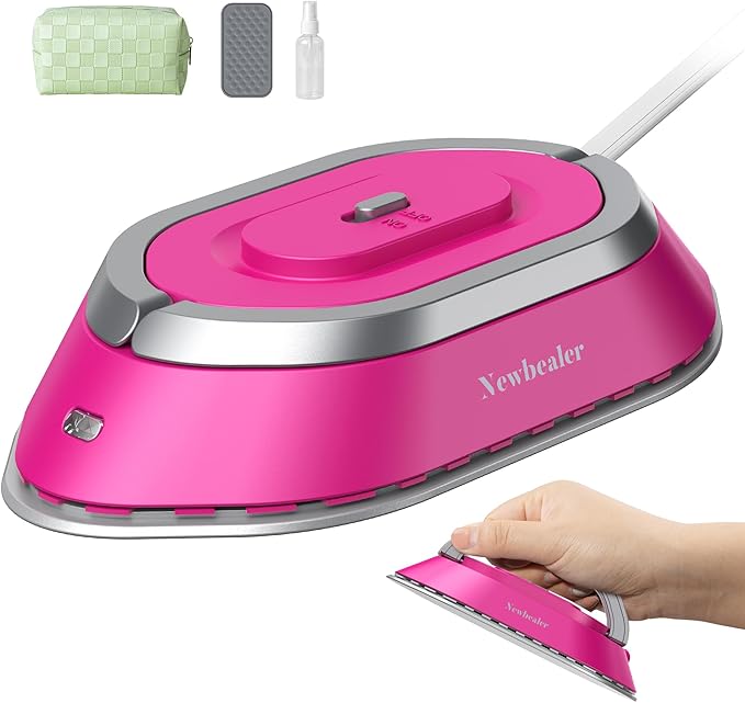 Newbealer Travel Iron with Dual Voltage - 120V/220V Lightweight Dry Iron by Newbealer