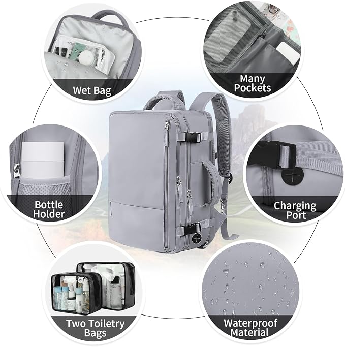 Hanples Extra Large Travel Backpack - Image 5