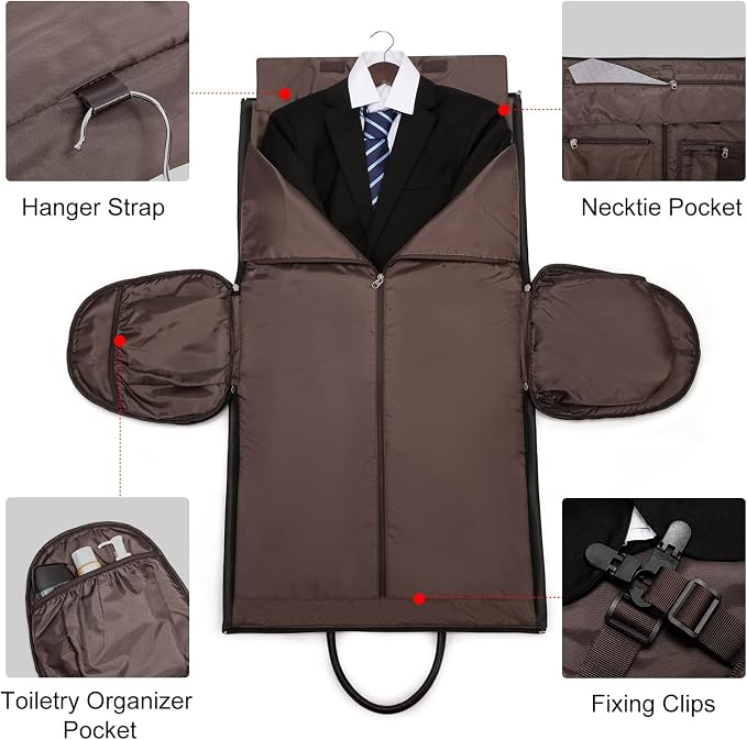 Modoker Garment Bags for Travel Carry on Duffle Bags for Airplane Weekender - Image 4