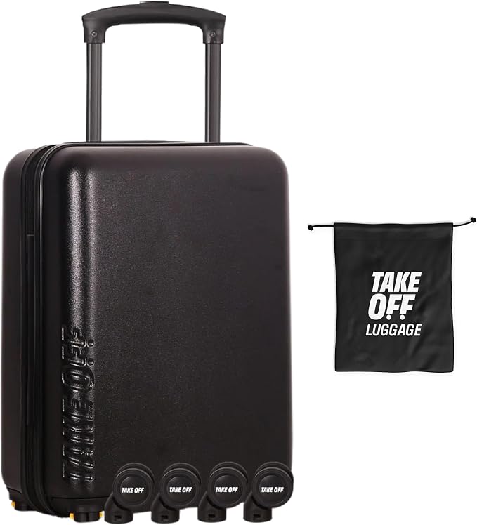 Take OFF Luggage 18 inch Hardshell Carry On Suitcase that Converts into by TakeOFFLuggage