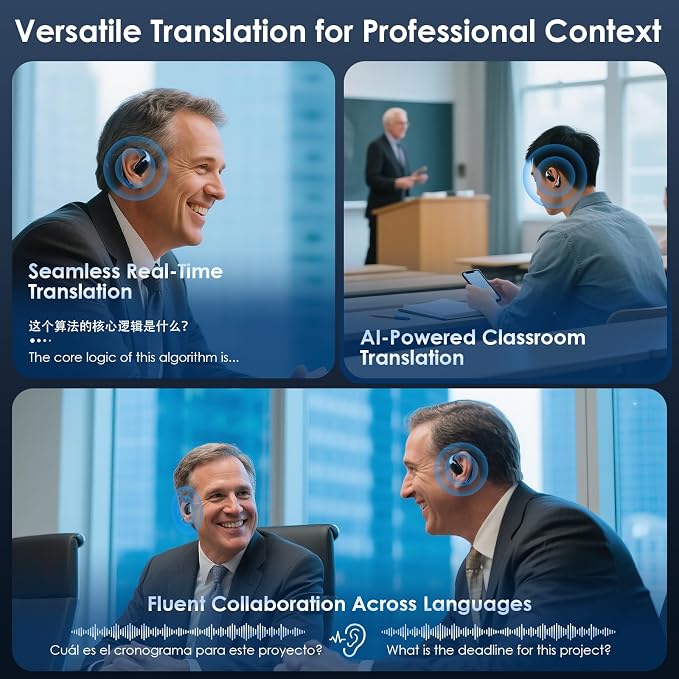 Translation Earbuds Real Time AI: Olycism AI Translator Earbuds - Image 2