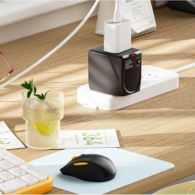 International Travel Adapter Voltage Converter Steps Down 220V to 110V - Image 5
