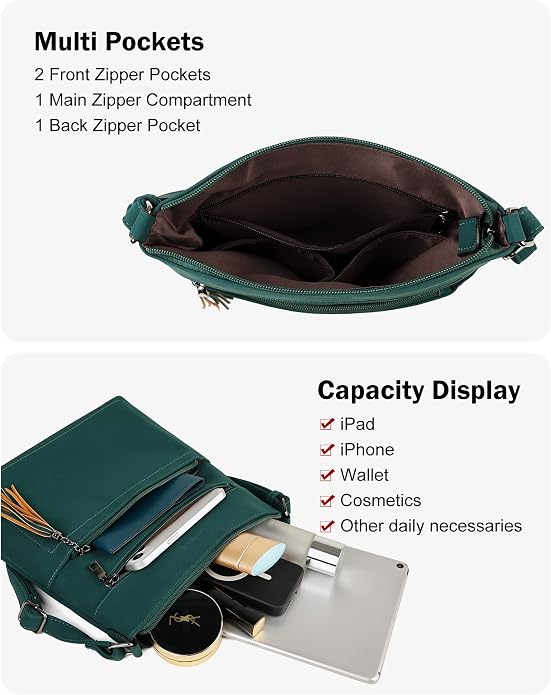 MASINTOR Crossbody Purses for Women, Adjustable Strap Shoulder Bag - Image 3