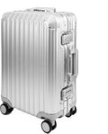 All Aluminum Luggage Suitcase 3 Sizes TSA Lock Carry On Silver by X2